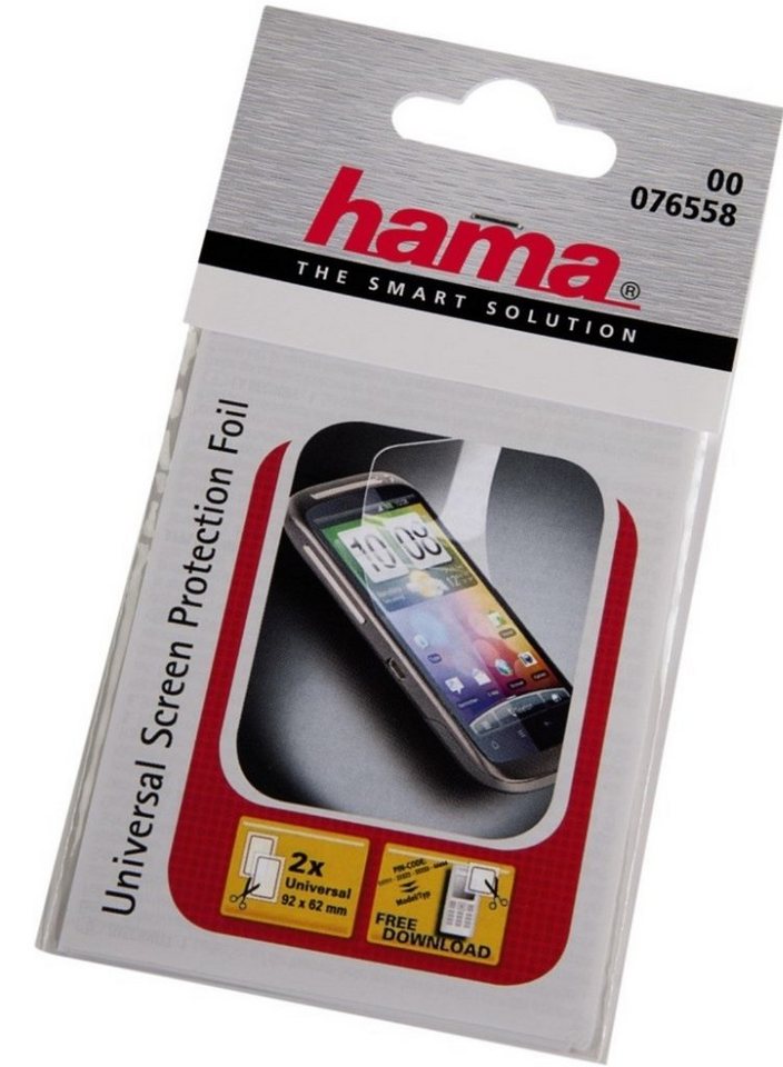 Hama Schutzfolie Mobile Phone Universal-Schutzfolie 92x62mm von Hama