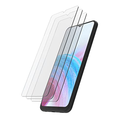 Hama Schutzglas für Samsung Galaxy A34 5G Handy (3x Galaxy A34 Hartglas, 9H, stoßfest, anti kratz, Sicherheitsglas Schutzklasse 7, Glasschutz Schutzfolie + Montagehilfe f. Mobiltelefon) transparent von Hama