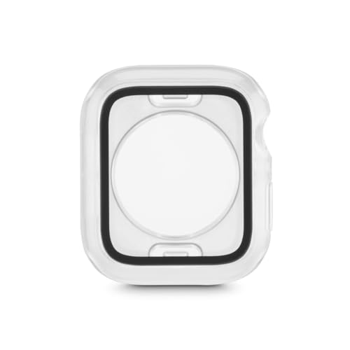 Hama Schutzhülle für Apple Watch 4/5/6/SE 1. Gen./SE 2. Gen., 40mm (Rundum Displayschutz, Schutz für Apple Watch Glas, Kratzschutz Case, Hülle für Apple Watch Display) Transparent von Hama