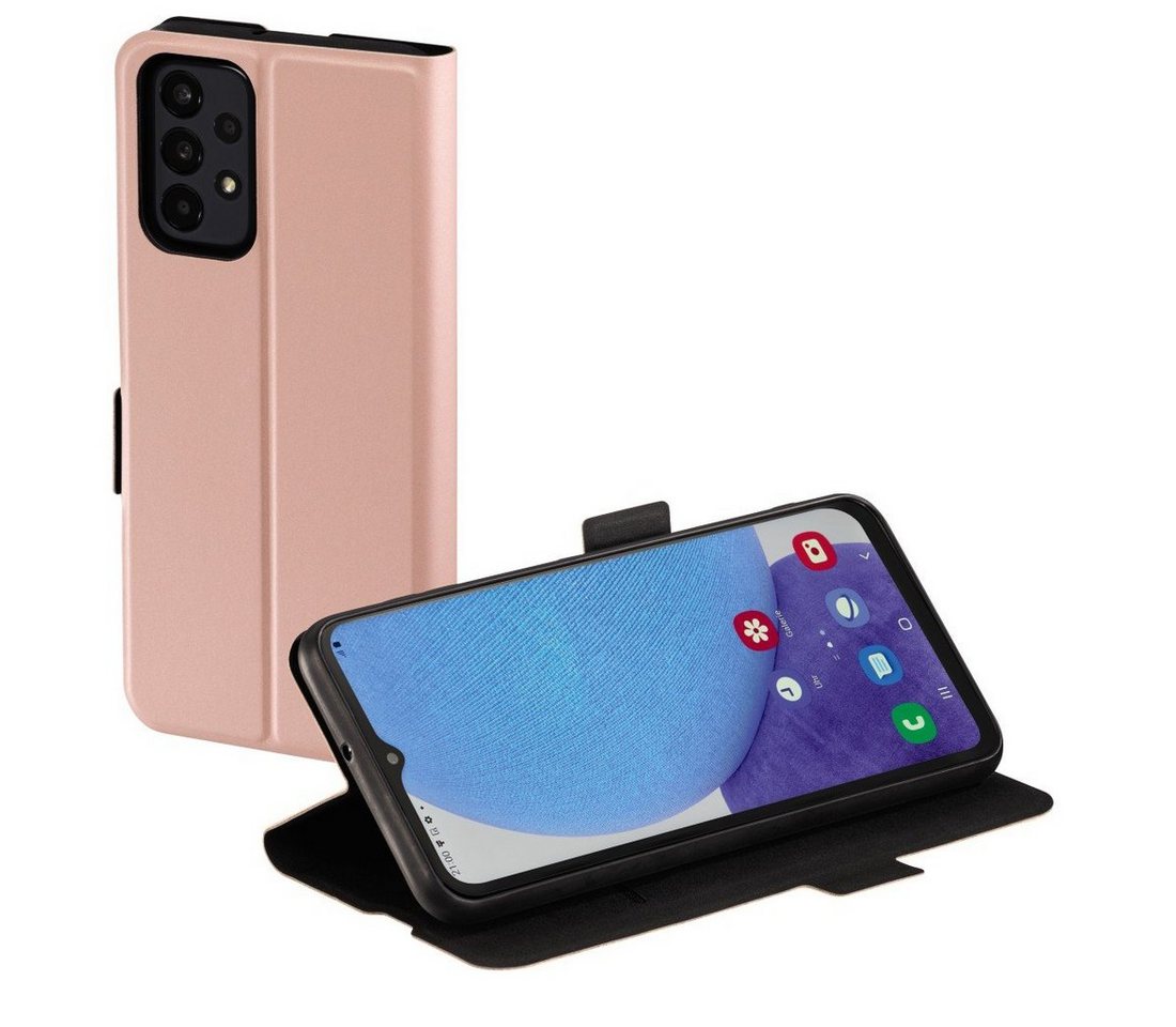 Hama Smartphone-Hülle Booklet für Samsung Galaxy A23 4G/5G Farbe rosa, klappbar, aufstellbar, Mit Standfunktion und Einsteckfach von Hama