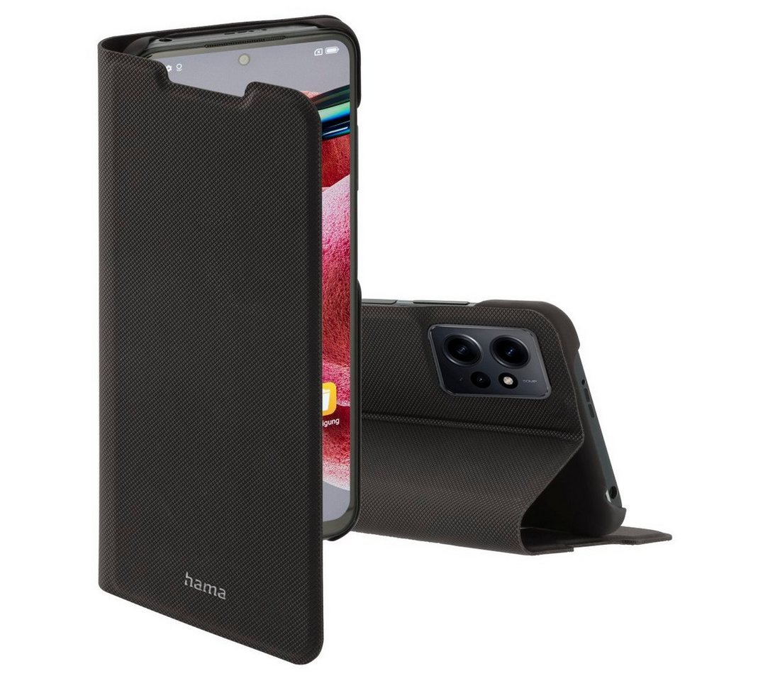 Hama Smartphone-Hülle Booklet für Xiaomi Redmi Note 12 4G, aufstellbar, klappbar, schwarz von Hama