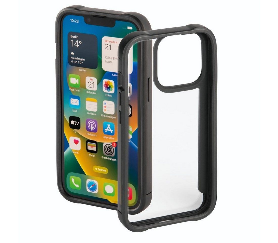 Hama Smartphone-Hülle Cover Metallic Frame" Apple iPhone 14 Pro Max, Transparent, Schwarz" von Hama