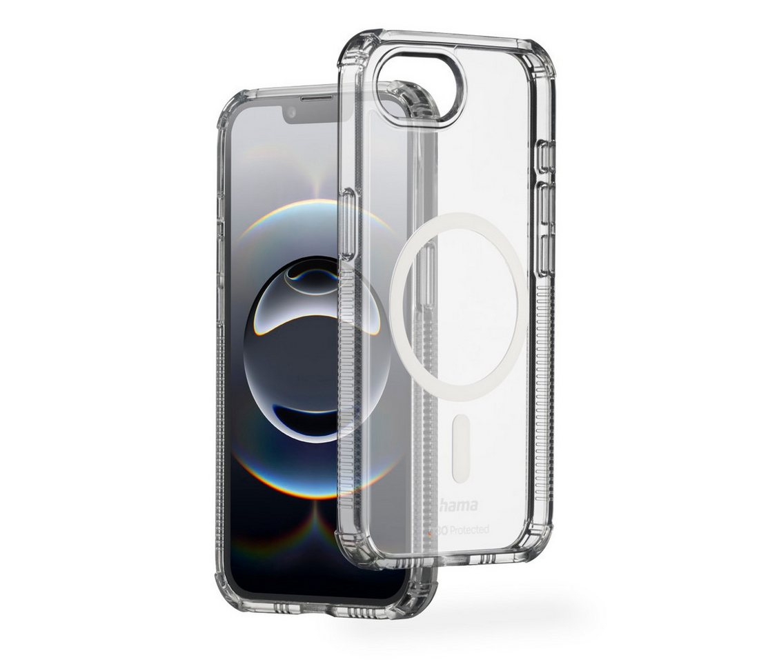 Hama Smartphone-Hülle Handyhülle magnetisch f. Apple iPhone 16e (D30, druchsichtig), MagSafe von Hama