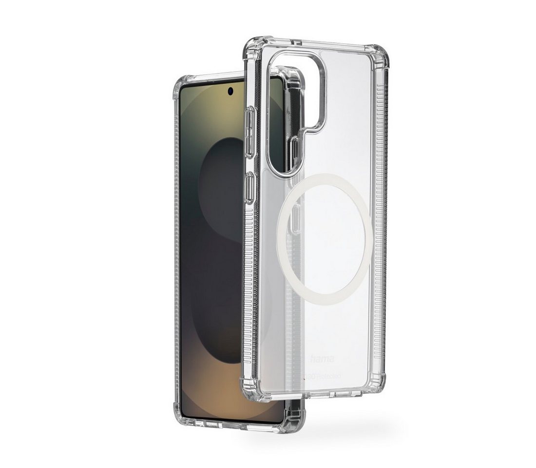 Hama Smartphone-Hülle Handyhülle magnetisch f. Galaxy S25 Ultra (für Qi2, D3O, durchsichtig), Wireless-Charging von Hama