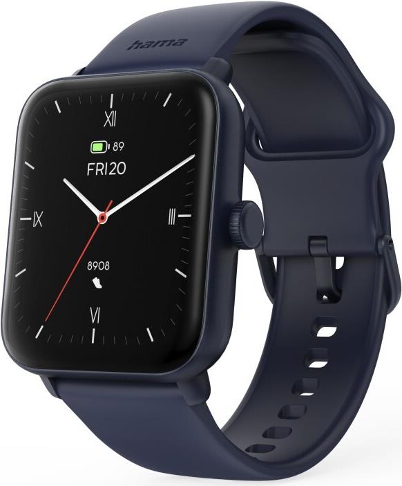 Hama Smartwatch 6010, GPS, TFT-Display 1,65, Telefonfunktion, wasserdicht, BL (00178621) von Hama