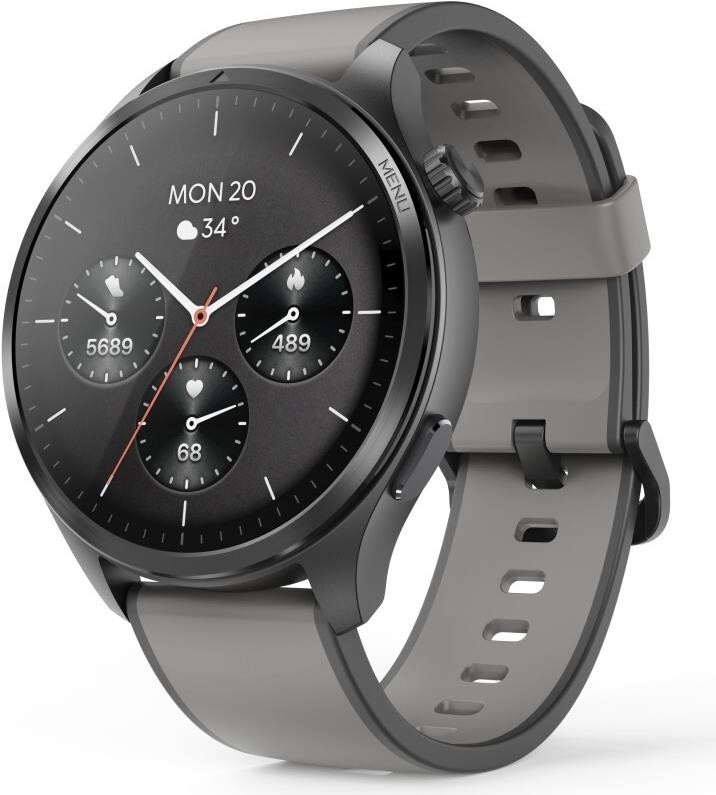 Hama Smartwatch 9000 GPS Musikspeicher AMOLED 1.43 wasserdicht Anthr. (00178627) von Hama