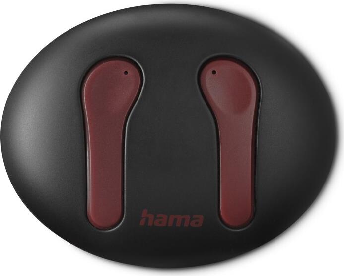 Hama Spirit Unchained Kopfhörer True Wireless Stereo (TWS) im Ohr Musik Bluetooth Schwarz - Rot (00184168) von Hama