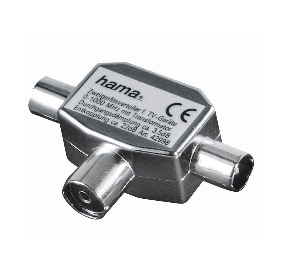 Hama Standardverteiler für TV (122469) SAT-Kabel von Hama