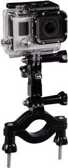 Hama - Stützsystem - Lenkerhalterung - Griffstange - für GoPro HD HERO, HD HERO2, HERO3, HERO4 (00004399) von Hama