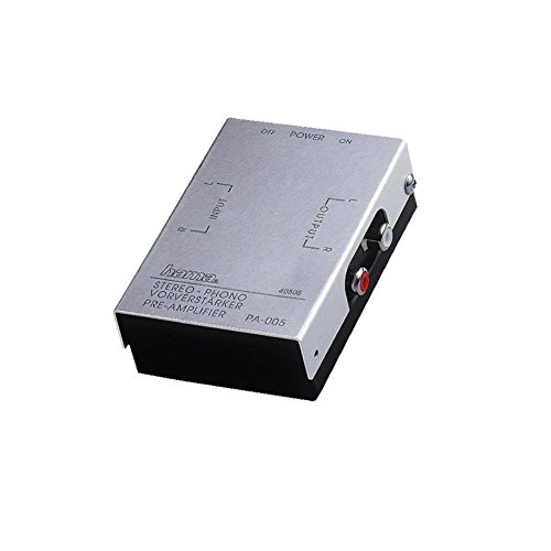 Hama Stereo Phono-Vorverstärker PA 005 (geeignet für Plattenspieler, Audiomischpulte oder PC-Soundkarten, RIAA-Entzerrung) silber von Hama