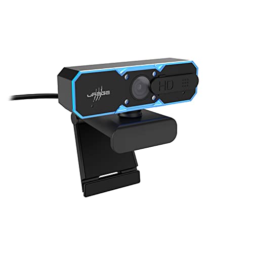 Hama Streaming Webcam „Rec 600 HD“,schwarz, HD-Qualität, 720p bei 60fps, Autofokus, Belichtungskorrektur, 76°Sichtfeld, Spy-Protection, eingebautes Mikrofon, USB-Anschluss, Streaming/Gaming/Videochat von Hama