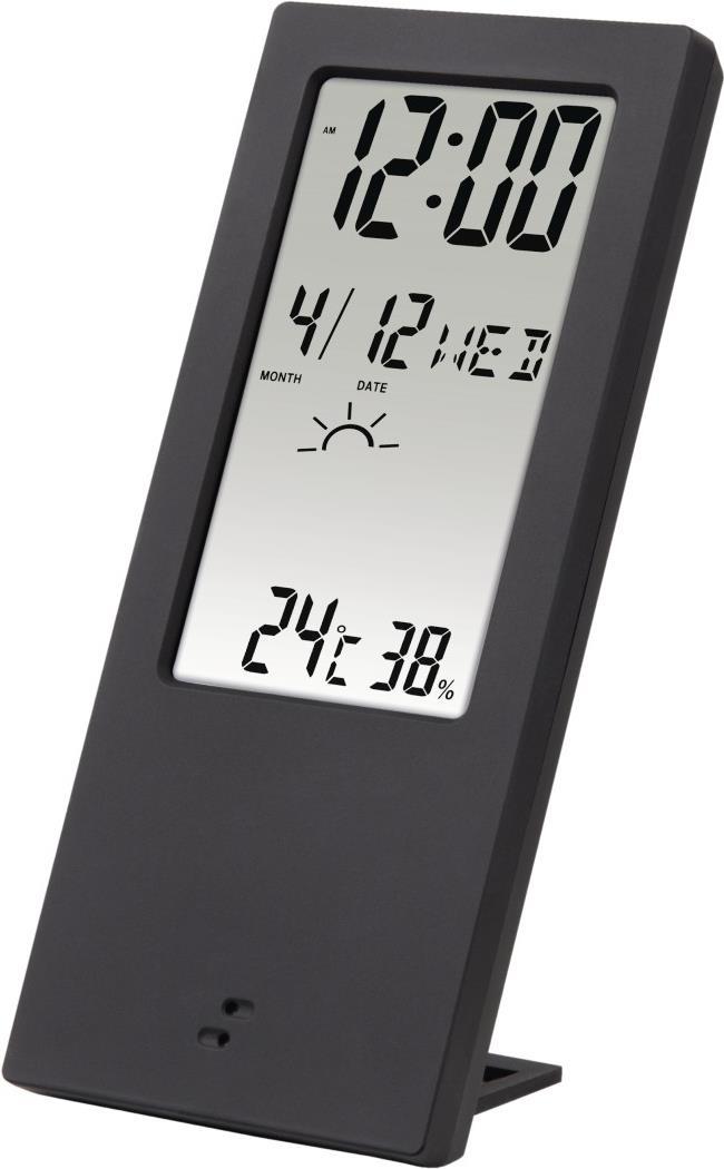 Hama TH-140 - Schwarz - Innen-Hygrometer - Innen-Thermometer - 20 - 90% - 0 - 50 °C - F,°C - Batterie/Akku (00186365) von Hama
