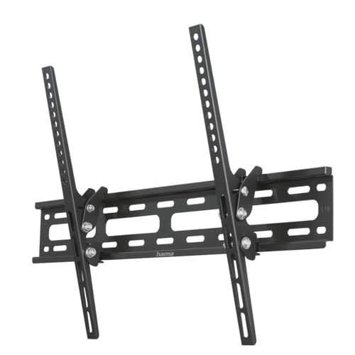 Hama TV Wandhalterung, neigbar (TV Wandhalterung 32-75 Zoll, VESA 50x50 bis VESA 600x400, bis 40 kg, mit Fischer-Dübeln) schwarz von Hama