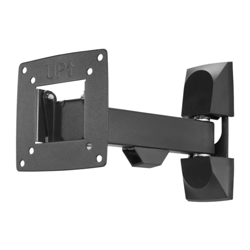 Hama TV Wandhalterung schwenkbar, neigbar (TV Wandhalterung 10-26 Zoll, VESA 75x75 bis VESA 100x100, bis 15kg, mit Fischer-Dübeln) schwarz von Hama