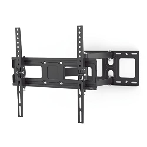 Hama TV Wandhalterung schwenkbar, neigbar, ausziehbar (TV Wandhalterung 32-65 Zoll, VESA 100x100 bis VESA 400x400, bis 25kg, mit Fischer-Dübeln) schwarz von Hama