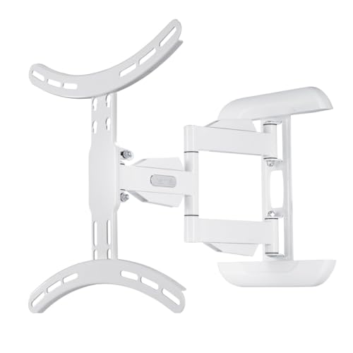 Hama TV Wandhalterung schwenkbar, neigbar, ausziehbar (TV Wandhalterung 32-65 Zoll, VESA 100x100 bis VESA 400x400, bis 35kg, mit Fischer-Dübeln) weiß von Hama