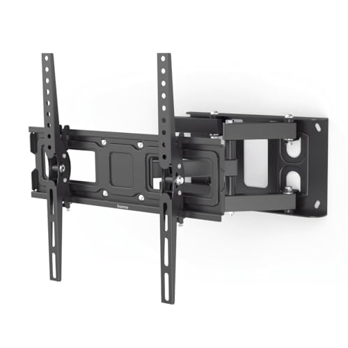 Hama TV Wandhalterung schwenkbar, neigbar, ausziehbar (TV Wandhalterung 32-65 Zoll, VESA 100x100 bis VESA 400x400, bis 40kg, mit Fischer-Dübeln) schwarz von Hama
