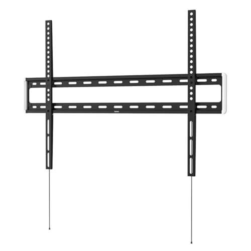 Hama TV Wandhalterung, starr (TV Wandhalterung 46-100 Zoll, VESA 100x100 bis VESA 800x600, bis 75 kg, extra flach, mit Fischer-Dübeln) schwarz von Hama