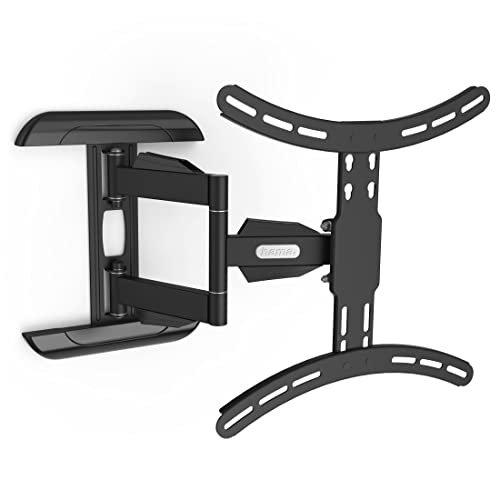 Hama TV-Wandhalterung (neigbar, schwenkbar, vollbeweglich für Fernseher von 32 bis 65 Zoll (81 cm bis 165 cm Bildschirmdiagonale), inkl. Fischer Dübel, VESA bis 400x400, max. 35 kg) schwarz von Hama