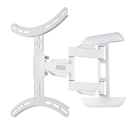 Hama TV-Wandhalterung (neigbar, schwenkbar, vollbeweglich für Fernseher von 32 bis 65 Zoll (81 cm bis 165 cm Bildschirmdiagonale), inkl. Fischer Dübel, VESA bis 400x400, max. 35 kg) weiß von Hama