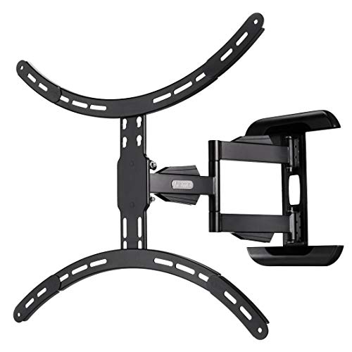 Hama TV-Wandhalterung (neigbar, schwenkbar, vollbeweglich für Fernseher von 37 bis 75 Zoll (94 cm bis 191 cm Bildschirmdiagonale), inkl. Fischer Dübel, VESA bis 600x500, max. 45 kg) schwarz von Hama