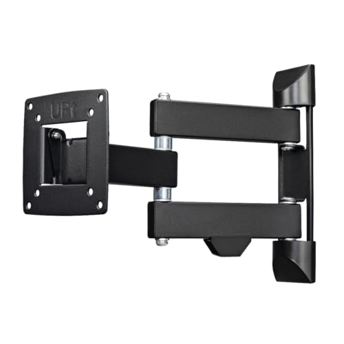 Hama TV Wandhalterung Schwenkbar, Neigbar (10-26 Zoll TV/Monitor Halterung für Bildschirme bis zu 20 kg, max. VESA 100x100, Ausziehbare Fernsehwandhalterung inkl. Fischer Dübel) schwarz von Hama