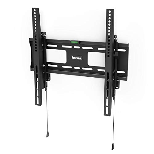 Hama TV Wandhalterung neigbar (TV Halterung für Fernseher 32 bis 65 Zoll, Fernsehhalterung mit Diebstahlschutz, ideal für den gewerblichen Bereich, max. 50 kg, Wandabstand 8,2 cm, VESA bis 400x400) von Hama