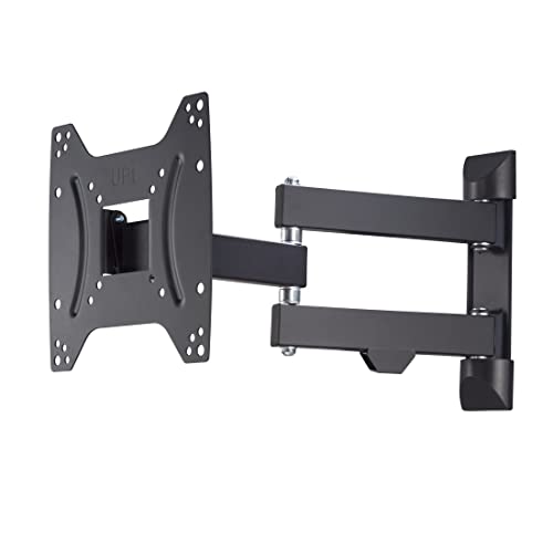 Hama TV Wandhalterung schwenkbar, neigbar, ausziehbar (TV Wandhalterung 19-48 Zoll, VESA 75x75 bis VESA 200x200, bis 20kg, 3 Gelenke, mit Fischer-Dübeln & Montageanleitung) schwarz von Hama