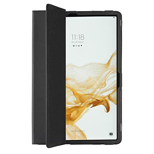 Hama Tablet Hülle „Bend“ für Samsung Galaxy Tab S7/S8 11“ (Schutzhülle mit Tablet-Stand zum Klappen, Samsung Tablet Hülle mit Stifthalterung für S-Pen, Tablet Tasche für Auto-Schlaf/Wach) schwarz von Hama