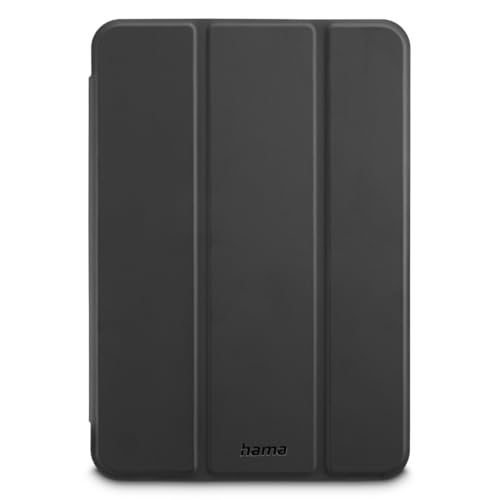 Hama Tablet Hülle für Apple iPad mini 8.3 Zoll 2024, Stifthalter (stoßfeste Schutzhülle mit Standfunktion, schlanker Tablet-Schutz mit transparenter Rückseite, EIN-/Ausschalten automatisch) schwarz von Hama