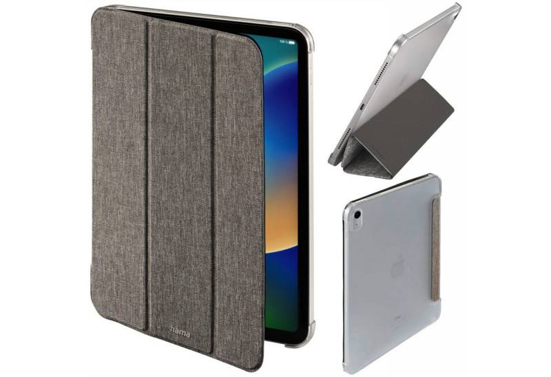 Hama Tablet-Hülle Terra Smart Case Tasche Cover Grau, Book Standfunktion Schutz-Hülle Etui für Apple iPad 10 Gen. 2022 10,9" von Hama