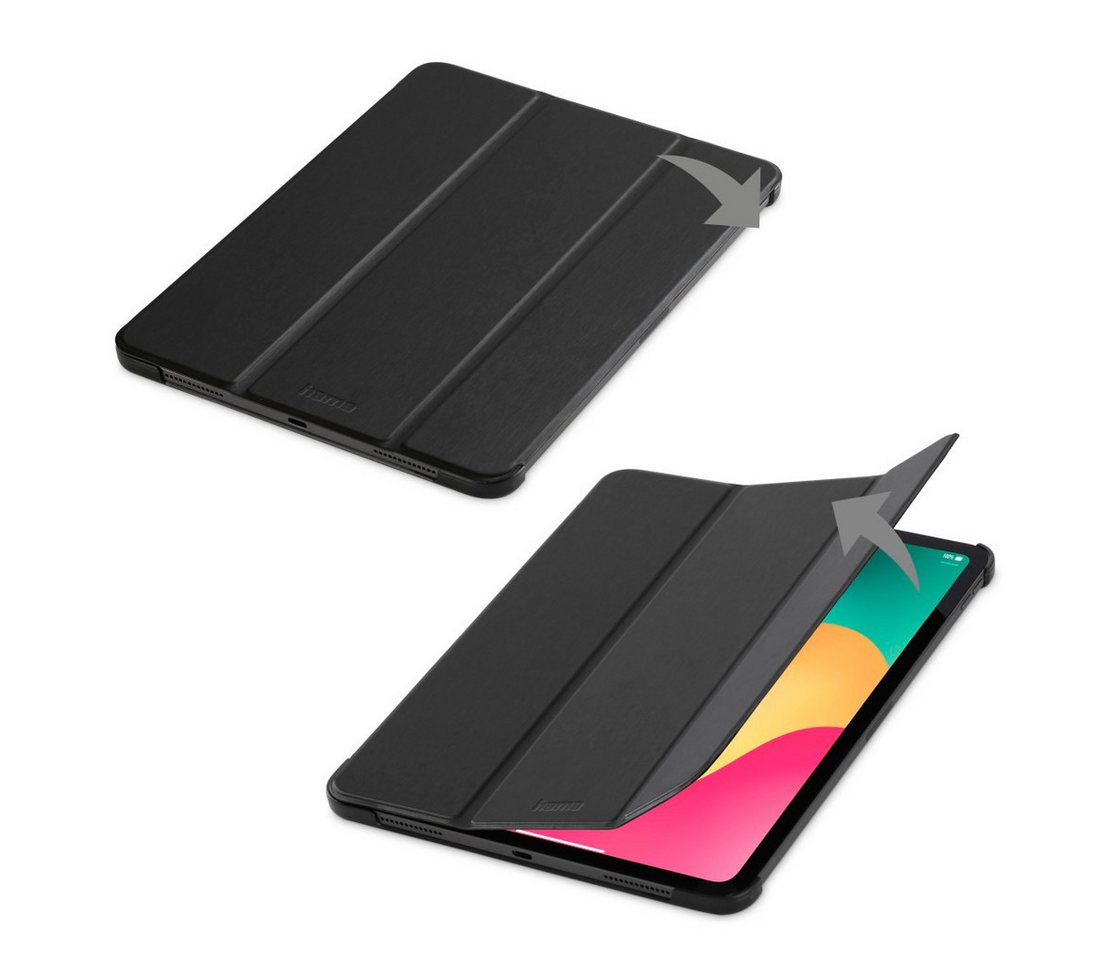 Hama Tablet-Hülle Tablet Case für Apple iPad Pro 13" (2024), Schwarz, robustes Material, mit Standfunktion und Magnetverschluss von Hama