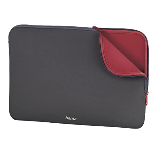 Hama Tasche für Tablet und Notebook bis 13.3 Zoll (Tablettasche, Laptoptasche für Notebook, Tablet, iPad, iPad Pro, MacBook, Surface bis 13,3 Zoll, Hülle, Case, Laptophülle, Sleeve) grau von Hama