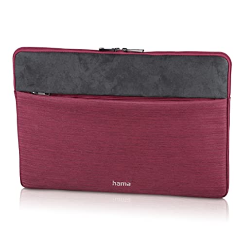 Hama Tasche für Tablet und Notebook bis 14.1 Zoll (Tablettasche, Laptoptasche für Notebook, Tablet, MacBook, Surface bis 14,1 Zoll, Hülle, Case, Laptophülle, Sleeve) Rot von Hama