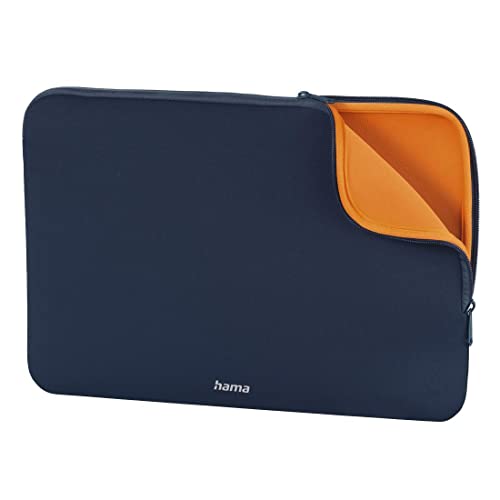 Hama Tasche für Tablet und Notebook bis 14.1 Zoll (Tablettasche, Laptoptasche für Notebook, Tablet, MacBook, Surface bis 14,1 Zoll, Hülle, Case, Laptophülle, Sleeve) blau von Hama