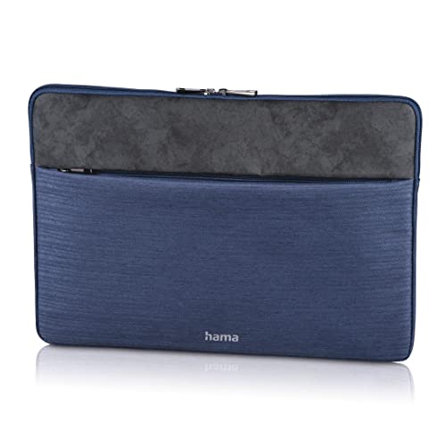 Hama Tasche für Tablet und Notebook bis 15.6 Zoll (Tablettasche, Laptoptasche für Notebook, Tablet, MacBook, Surface bis 15,6 Zoll, Hülle, Case, Laptophülle, Sleeve) blau von Hama
