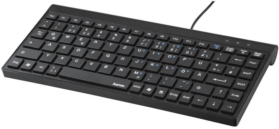 Hama Tastatur kabelgebunden 00182667 schwarz von Hama