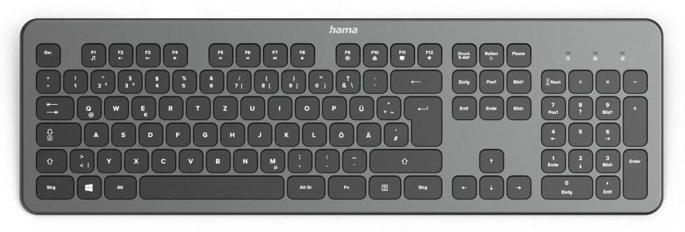 Hama Tastatur kabellos 00182611 schwarz, anthrazit von Hama