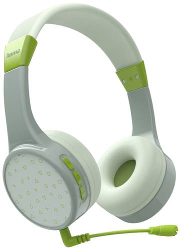 Hama Teens Guard Kinder On Ear Headset Bluetooth® Stereo Grün Headset, Lautstärkeregelung von Hama