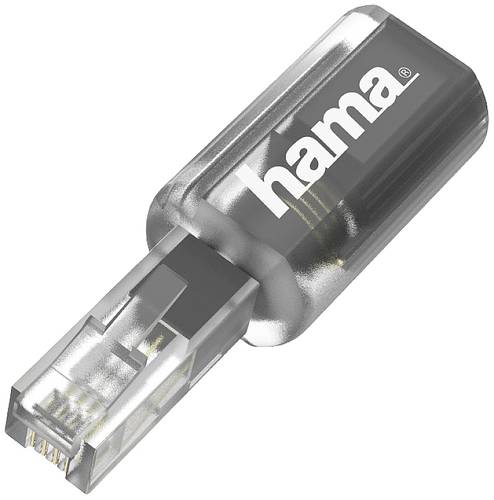 Hama Telefon (analog) Adapter Schwarz (transparent) von Hama