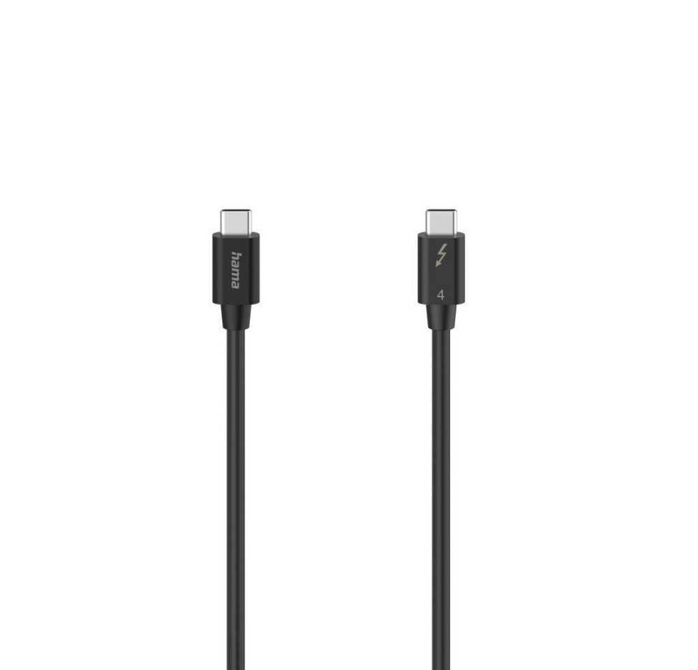 Hama Thunderbolt-4-Kabel "USB-C", 40 Gbit/s, 5 A, 100 W, Ultra-HD 8K, 0,80 Computer-Kabel Hama Thunderbolt-4-Kabel "USB-C", 40 Gbit/s, 5 A, 100 W, Ultra-HD 8K, 0,80 Computer-Kabel von Hama