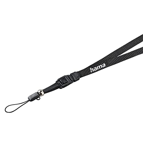 Hama Trageschlaufe für Kompaktkameras, Mit Schnellverschluss, Länge 45 cm, Nylon, Schwarz Hama Trageschlaufe für Kompaktkameras, Mit Schnellverschluss, Länge 45 cm, Nylon, Schwarz von Hama