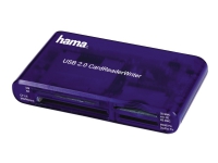 Hama USB 2.0 30 in 1 CardReaderWriter - Kartenleser - 35-in-1 (CF 1, CF II, MS, MS PRO, Microdrive, MMC, SD, SM, MS Duo, xD, MS PRO Duo, RS-MMC) - USB 2.0 von Hama