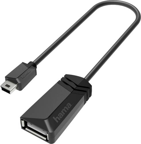 Hama USB 2.0 Adapter [1x USB 2.0 Stecker A - 1x USB 2.0 Stecker Mini-AB] von Hama