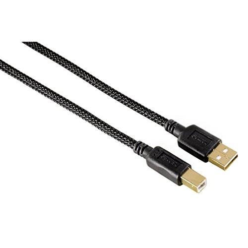 Hama USB-2.0-Kabel, Nylon-Gewebe, vergoldet von Hama