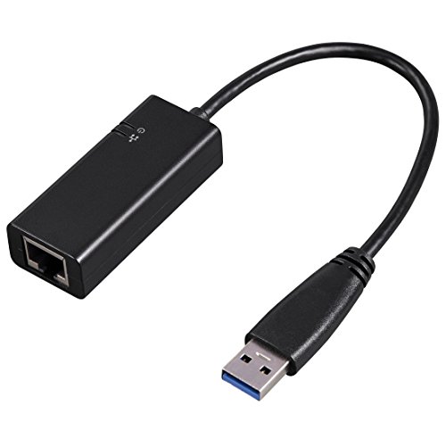 Hama USB 3.0 Gigabit-Ethernet-Adapter, Netzwerkadapter 10/100/1000 Mbps (RJ-45 auf USB 3.0), schwarz von Hama