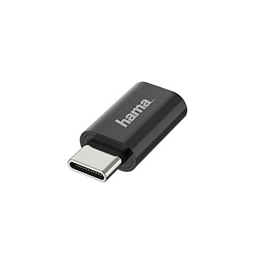 Hama USB Adapter, USB-C auf Micro-USB Buchste (micro USB auf USB C, USB Hub, Daten-Hub-Adapter USB 2.0, USB-Verteiler 480 Mbit/s) von Hama