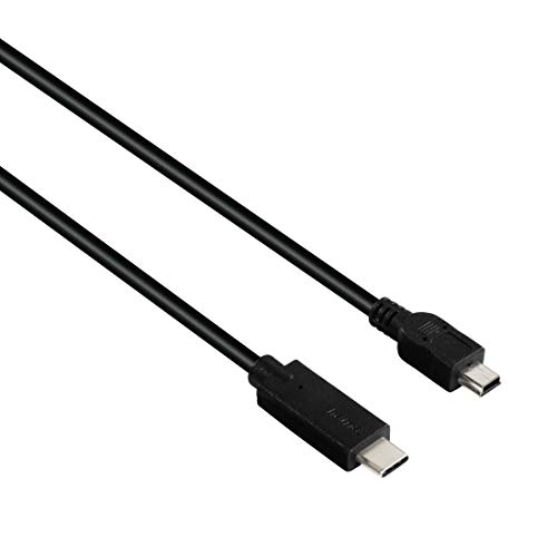 Hama USB-C-Kabel, USB 2.0, USB-C-Stecker auf Mini-USB-Stecker, 480 Mbit/s, 0,75 m von Hama