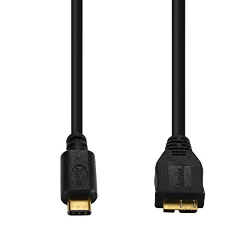 Hama 00135739 Kabel USB-C - Micro USB 3.0 0,75m Schwarz von Hama