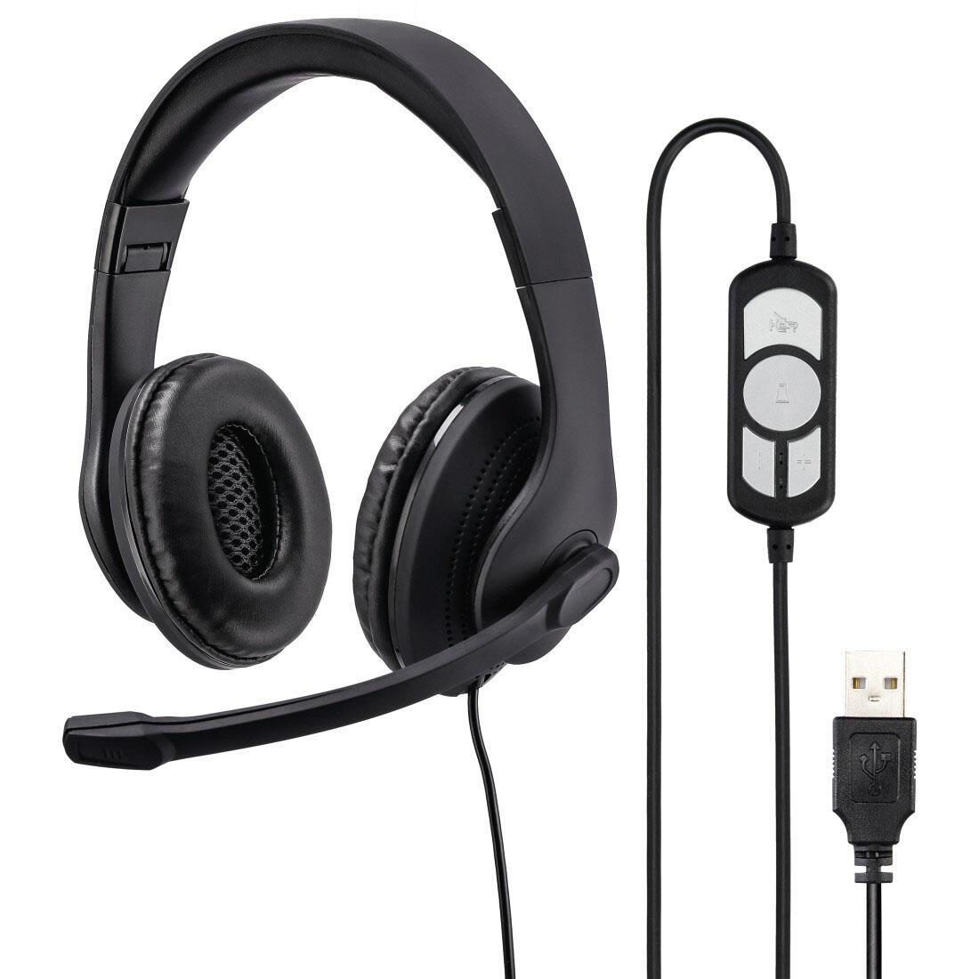 Hama USB-Headset HS-USB300 schwarz von Hama